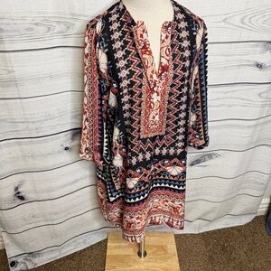 Bohemian Print Women's Dress